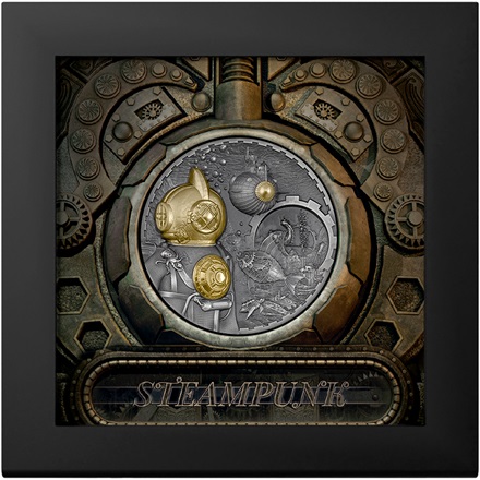 Silber Nautilus Steampunk - 3 oz - Smartminting 